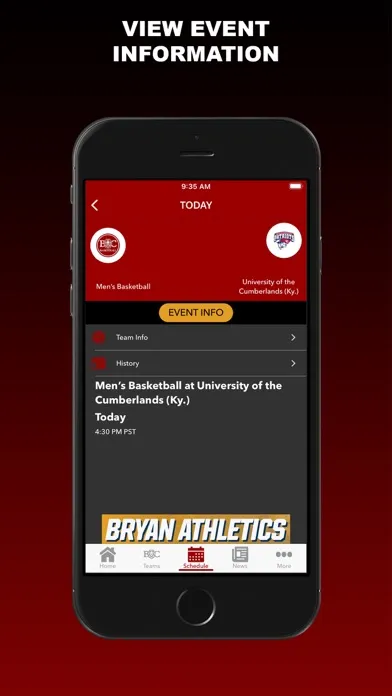 Ảnh chụp màn hình của Bryan Athletics