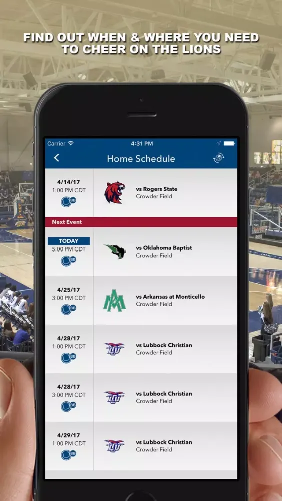 UAFS Lions Gameday স্ক্রিনশট