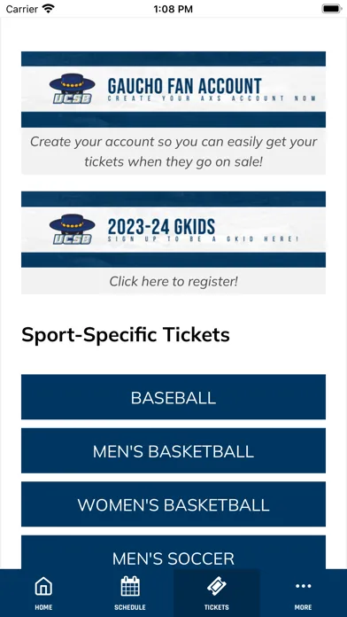 UC Santa Barbara Gauchos Screenshots