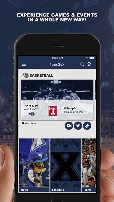 Xavier Musketeers Gameday স্ক্রিনশট