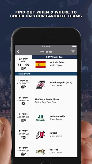 Xavier Musketeers Gameday স্ক্রিনশট