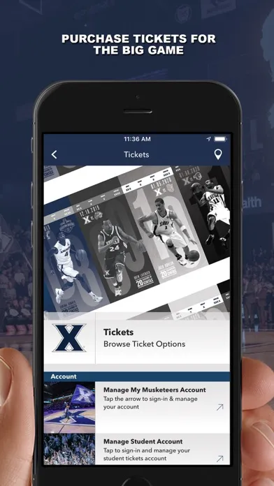 Xavier Musketeers Gameday স্ক্রিনশট
