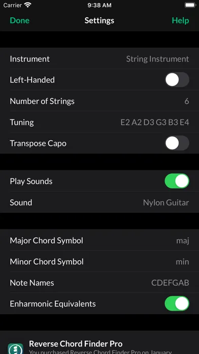 Reverse Chord Finder Pro Screenshots
