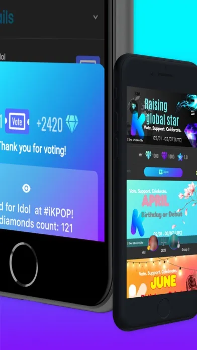Tangkapan layar iKPOP Fan Zone