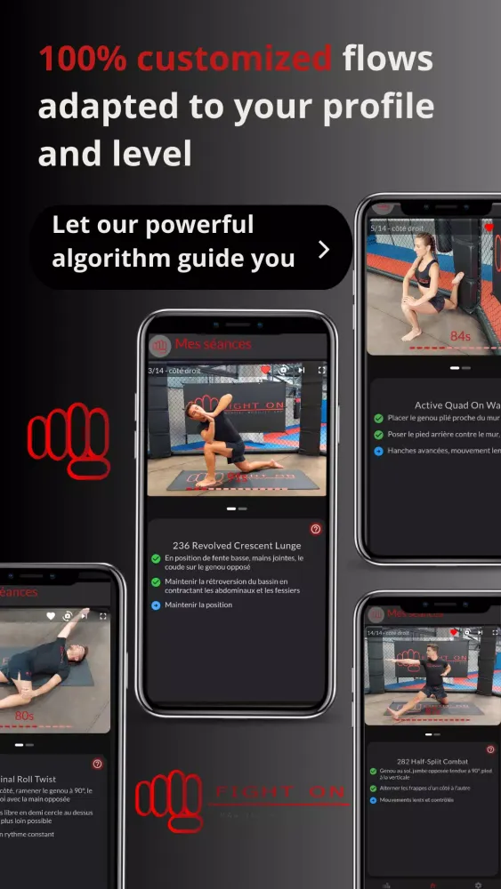 FIGHT ON-Martial Mobility App Screenshots
