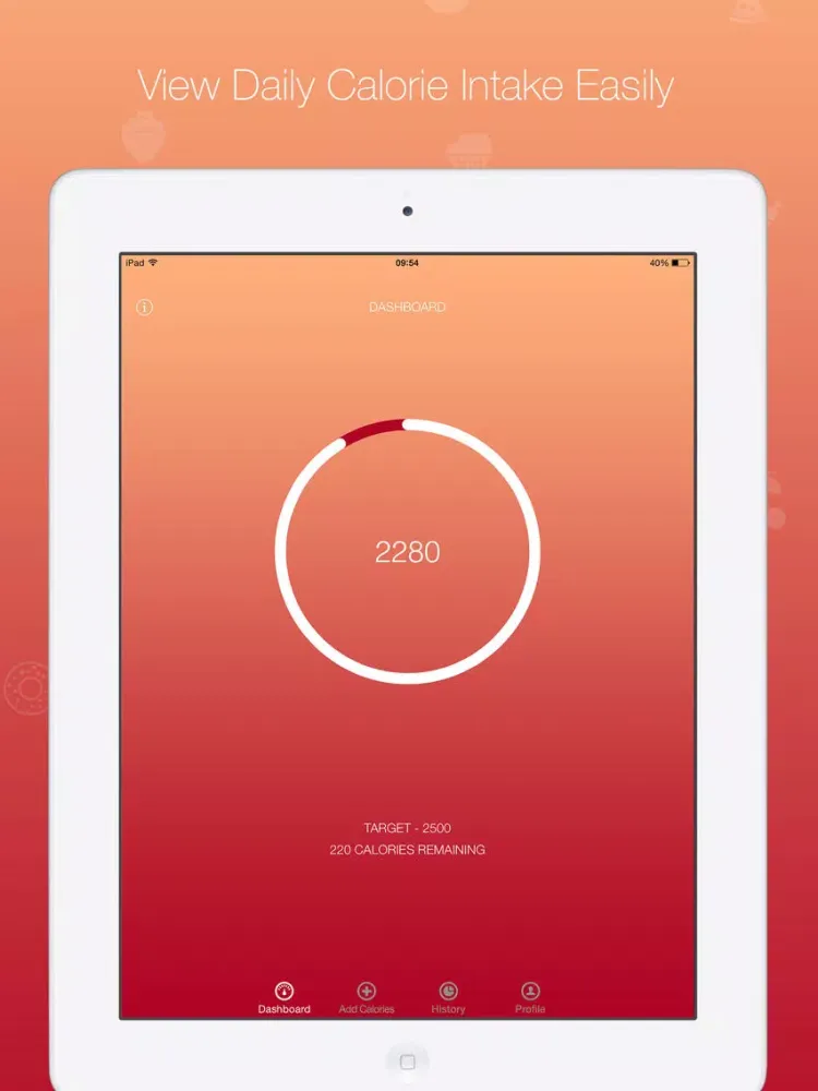 Simple Calorie Counter iPad  سکرین شاٹس