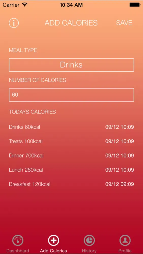 Simple Calorie Counter سکرین شاٹس