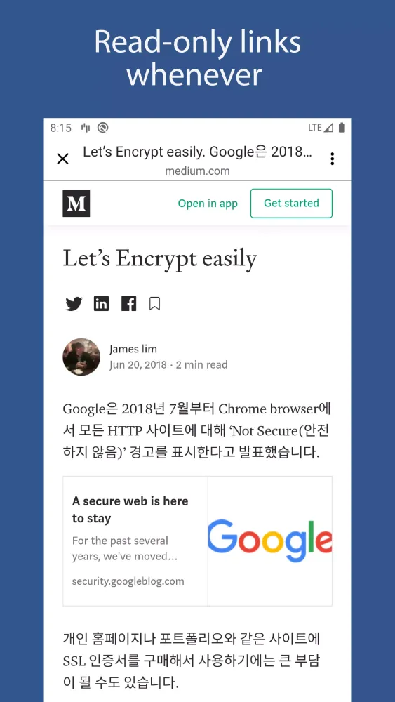 Read Only Screenshots
