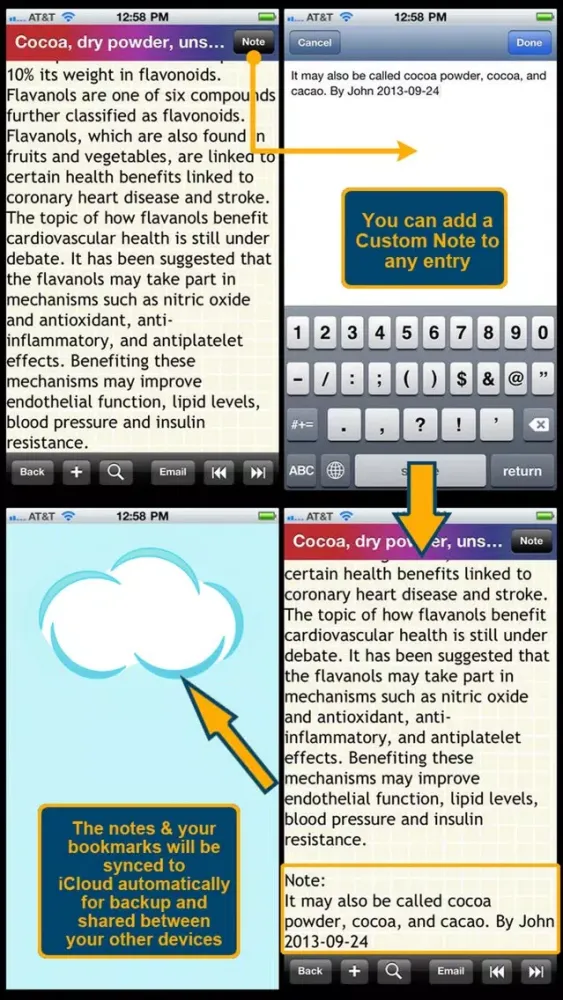 Capturas de pantalla de Antioxidants Food List