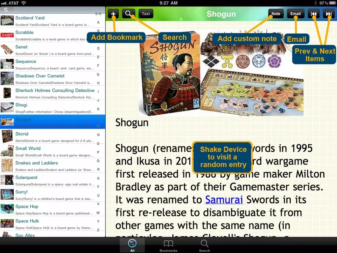 Скриншоты The Board Game Bible iPad 