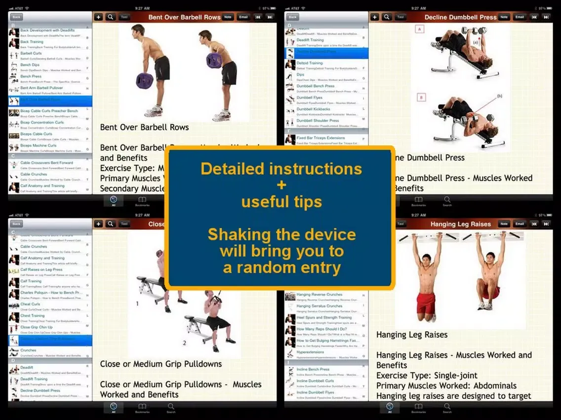 Zrzuty ekranu The Completed Guide for Bodybuilding iPad 