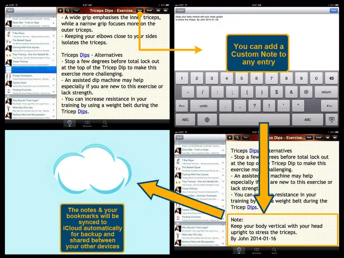 Zrzuty ekranu The Completed Guide for Bodybuilding iPad 