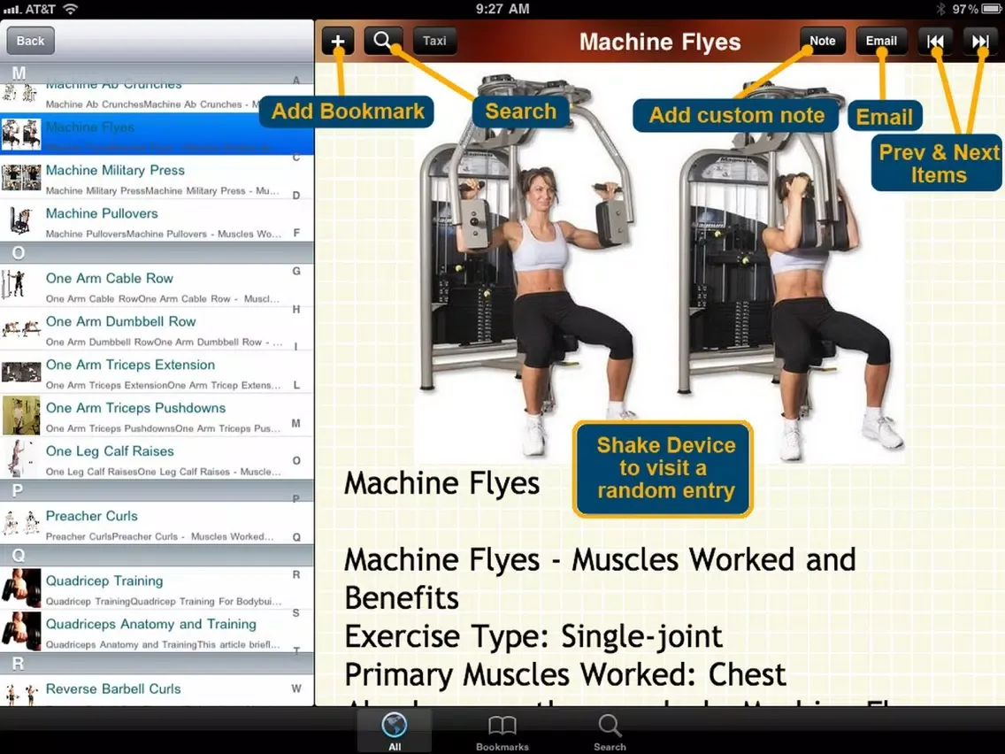 Zrzuty ekranu The Completed Guide for Bodybuilding iPad 
