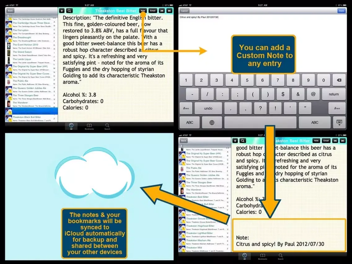 Capturas de pantalla de The Beer Bible Plus+ iPad 