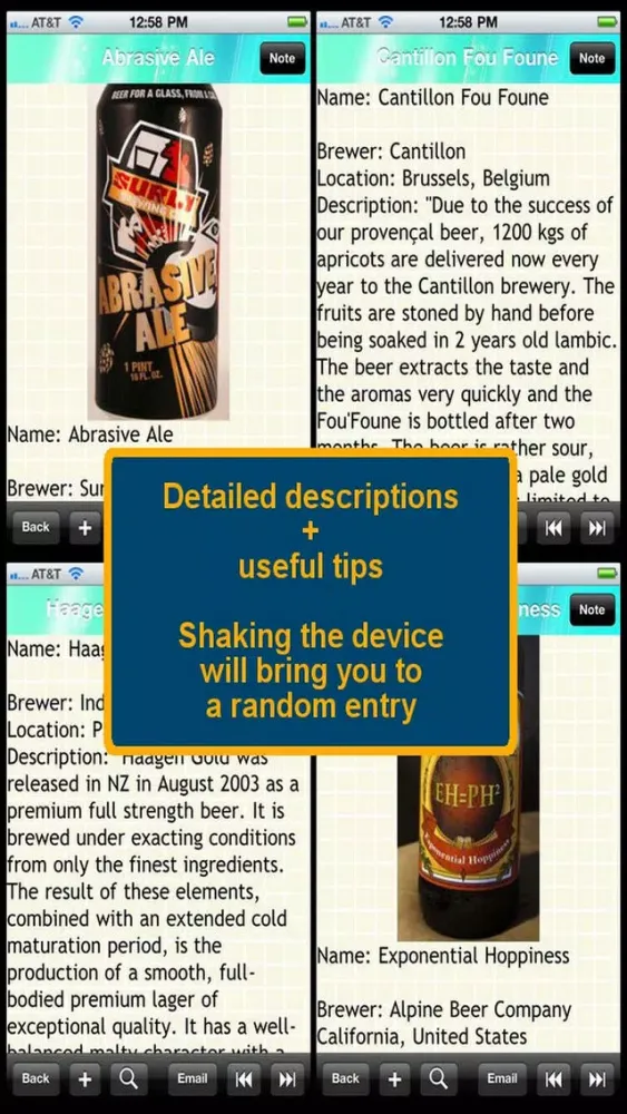 Capturas de pantalla de The Beer Bible Plus+