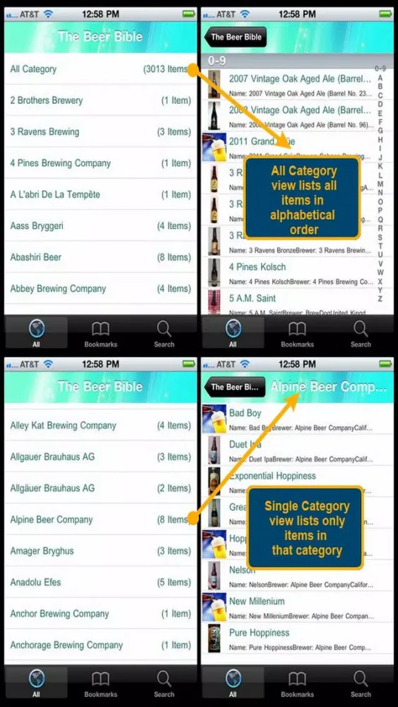 Capturas de pantalla de The Beer Bible Plus+