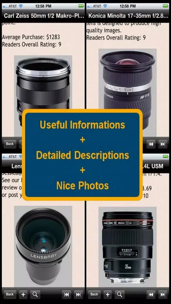 Zrzuty ekranu Camera Lens Bible