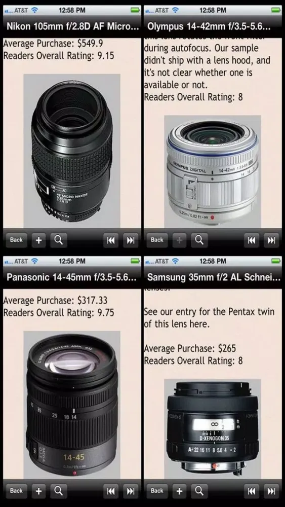 Zrzuty ekranu Camera Lens Bible