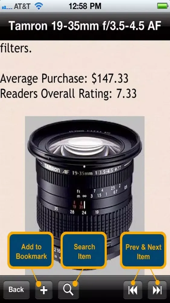 Zrzuty ekranu Camera Lens Bible
