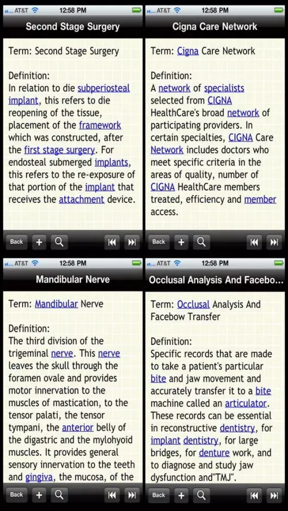 Capturas de pantalla de Glossary of Dentistry