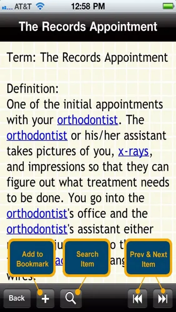 Capturas de pantalla de Glossary of Dentistry