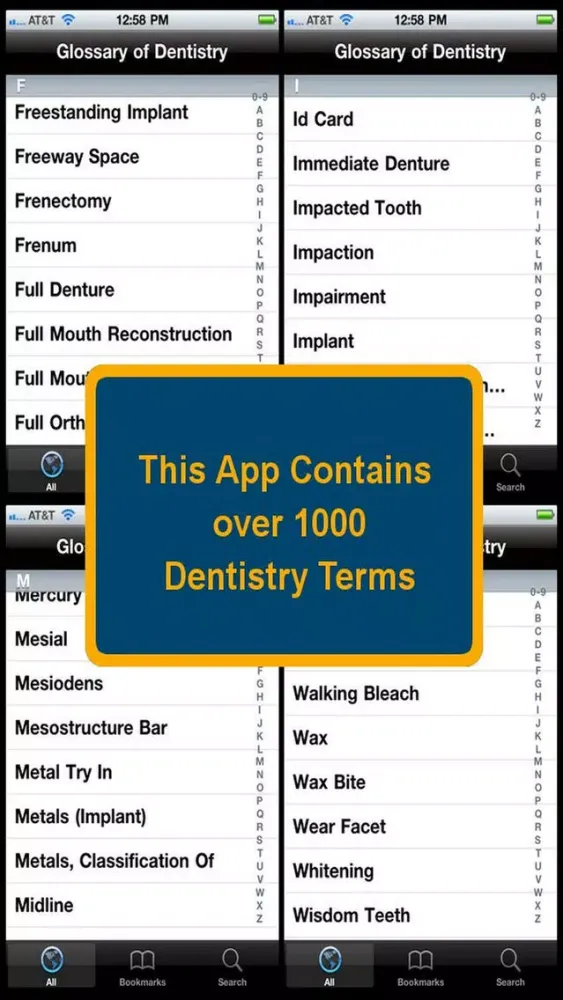 Capturas de pantalla de Glossary of Dentistry