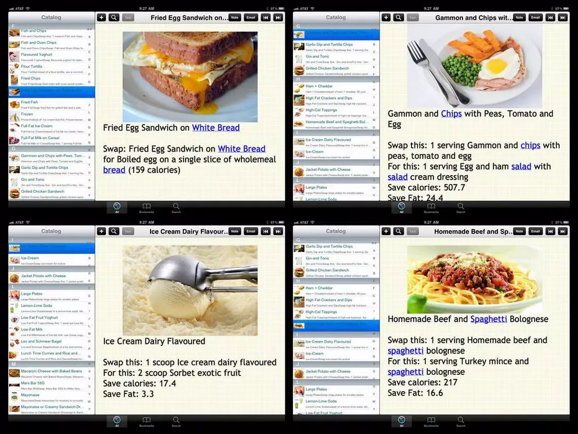 170 Food Swap Ideas iPad  Screenshots