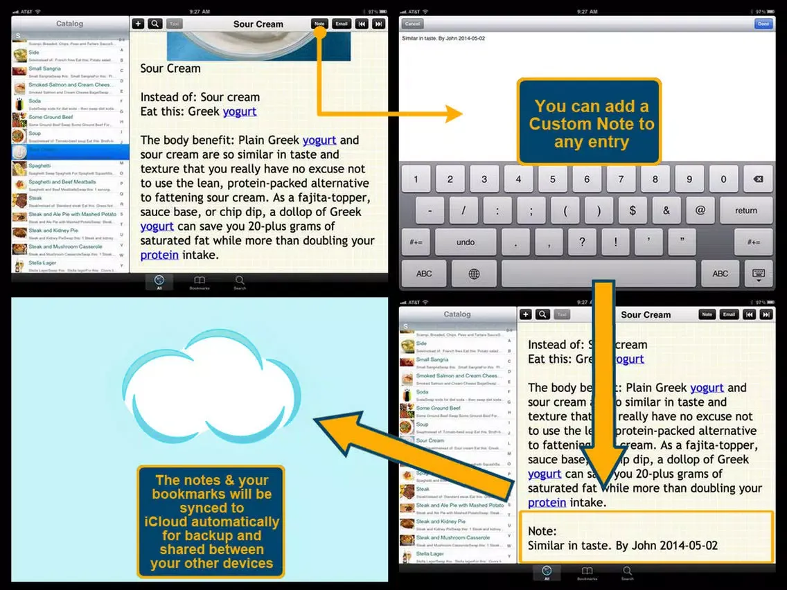 170 Food Swap Ideas iPad  Screenshots