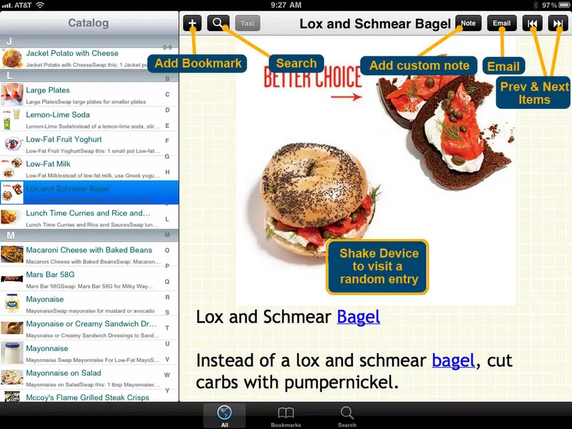 170 Food Swap Ideas iPad  Screenshots