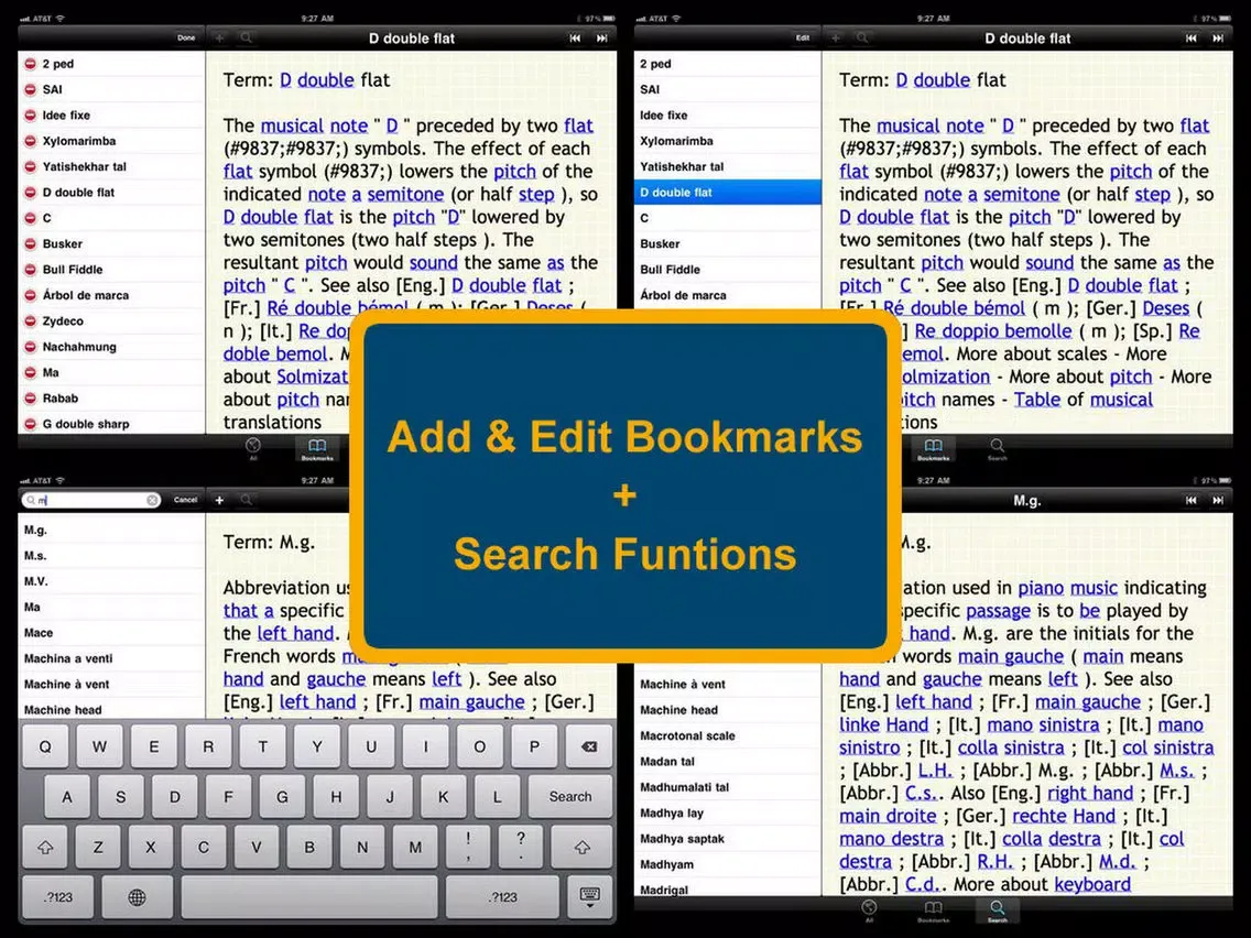 Glossary of Music iPad  স্ক্রিনশট