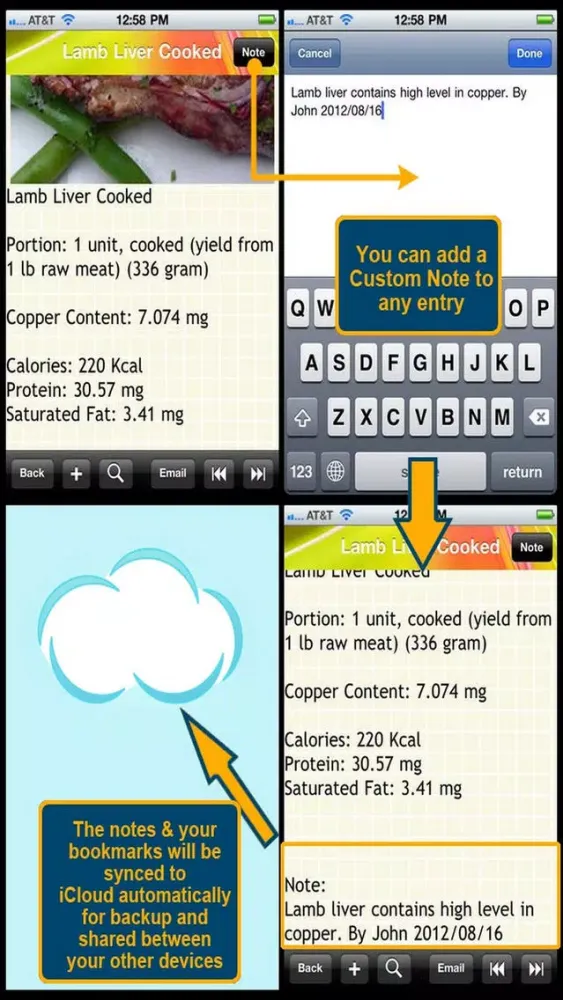 Capturas de tela do High Copper Food