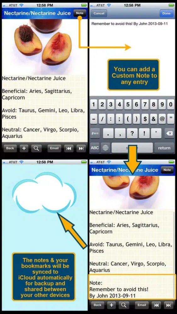 The Horoscope Diet Food List 600 Screenshots