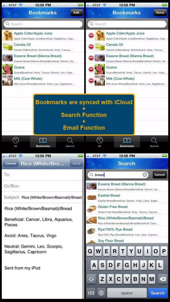 The Horoscope Diet Food List 600 Screenshots
