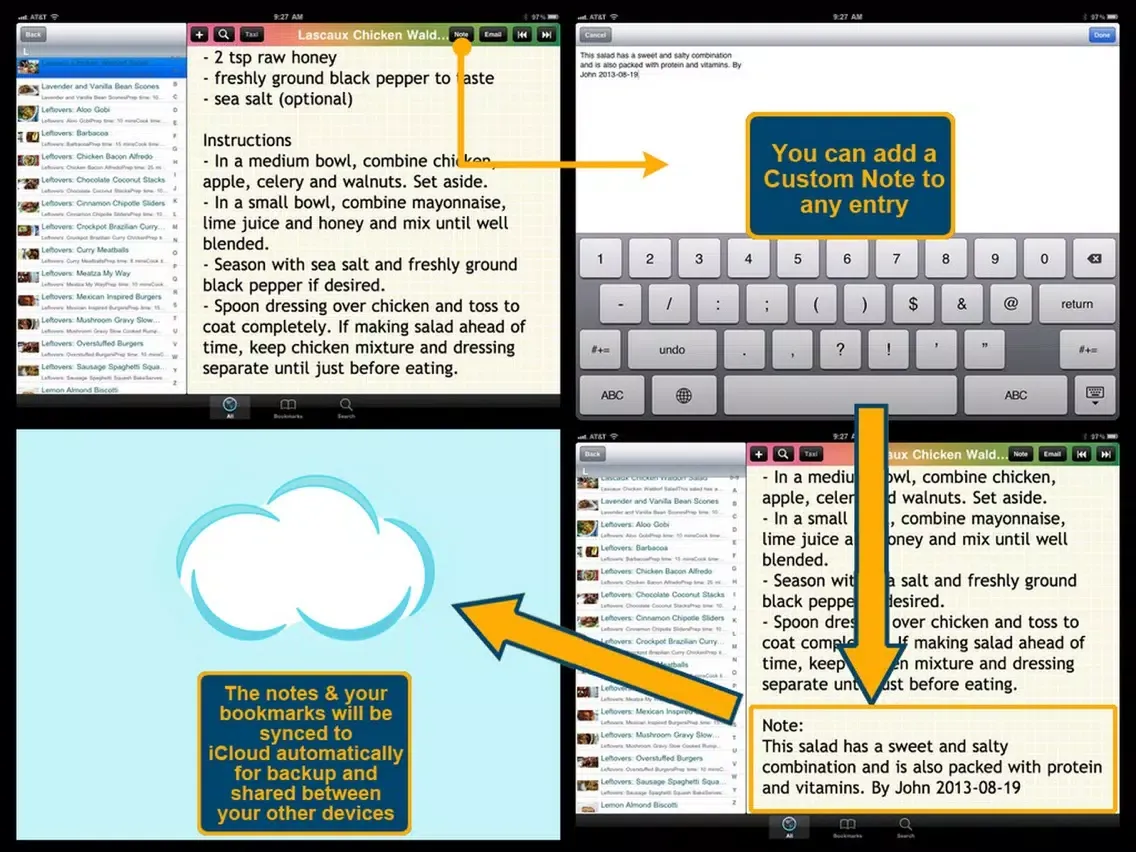 Paleo Recipes Plus+ iPad  Screenshots