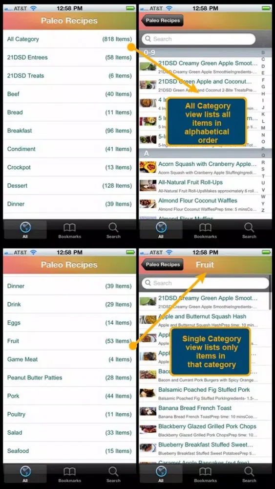 Paleo Recipes Plus+ Screenshots