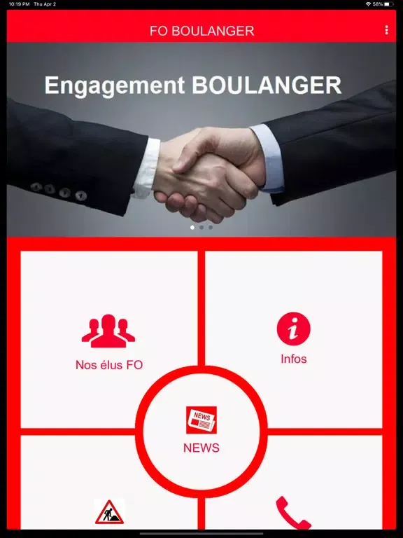 Capturas de tela do FO BOULANGER iPad 