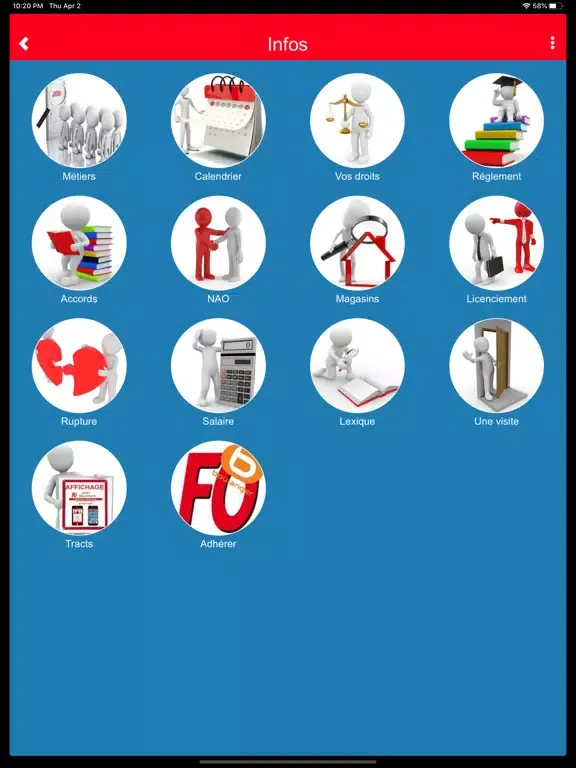 Capturas de tela do FO BOULANGER iPad 