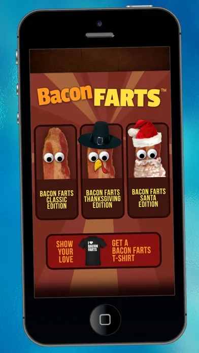 ภาพหน้าจอของ Bacon Farts App - Best Fart Sounds - Santa Edition