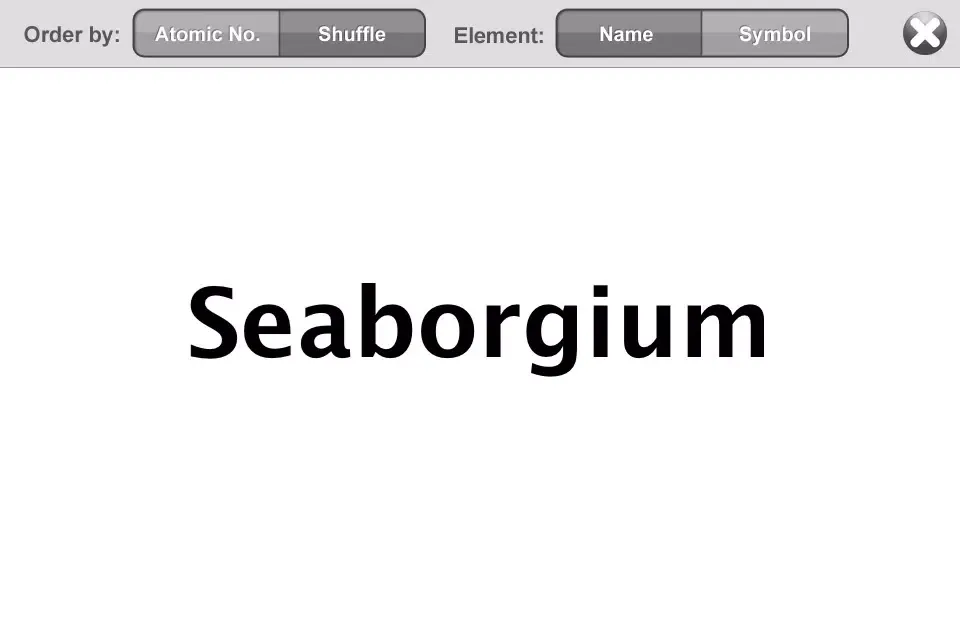 Screenshot di Periodic Table Flashcards Free