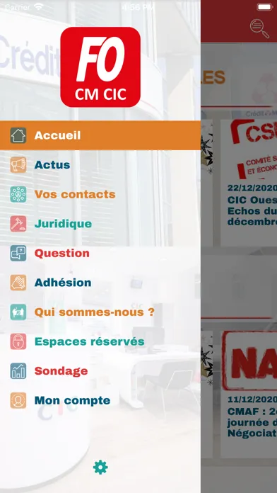 Tangkapan skrin FO CM CIC