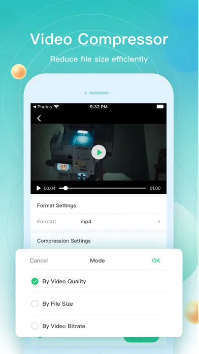 Captures d'écran de Focus Video - Video Compressor