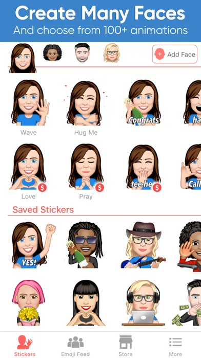 Ảnh chụp màn hình của Emoji Me Sticker Maker