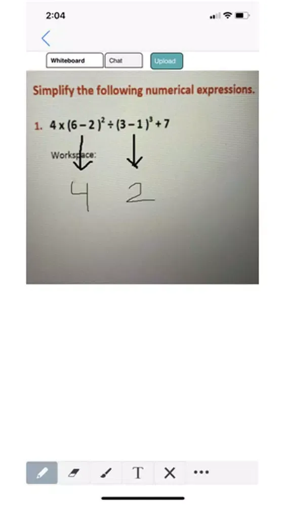 Capturas de tela do FEV Tutor - Edmentum Mobile