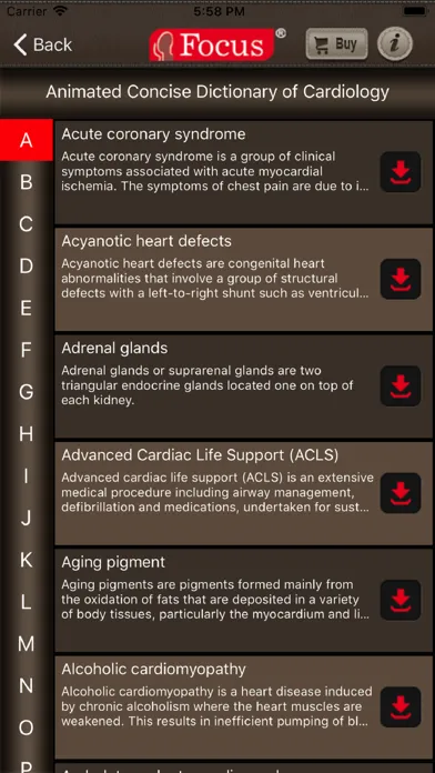 Cardiology Dictionary スクリーンショット