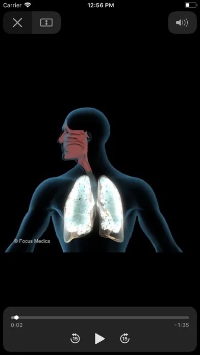 Captures d'écran de LUNGS - Digital Anatomy