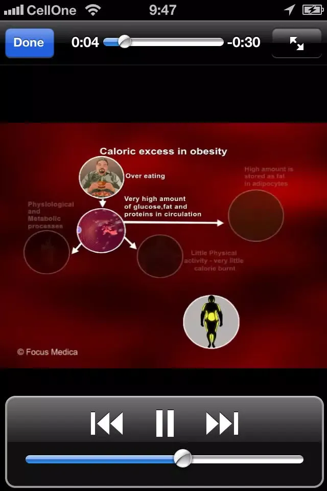 Tangkapan skrin Obesity FAQ
