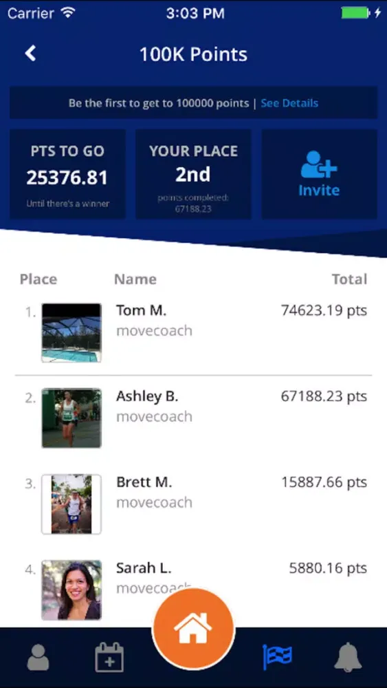 ภาพหน้าจอของ Movecoach Moves Amazon