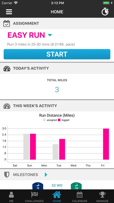 My Run Plan Screenshots