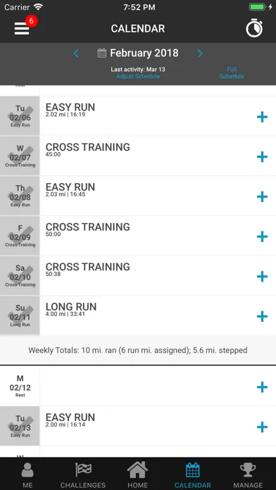 My Run Plan Screenshots
