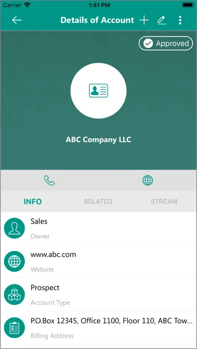Ảnh chụp màn hình của Centra CRM